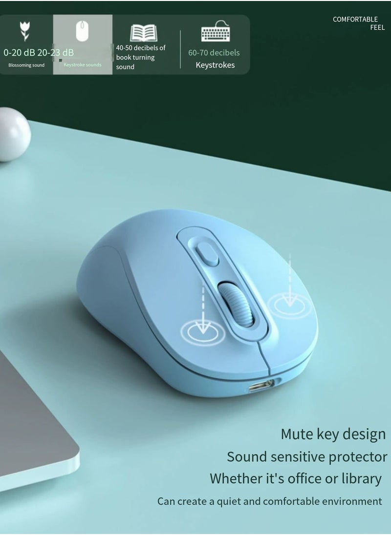 Generic - Wireless mouse, rechargeable Bluetooth mouse, (2.4G Bluetooth) - Image 1