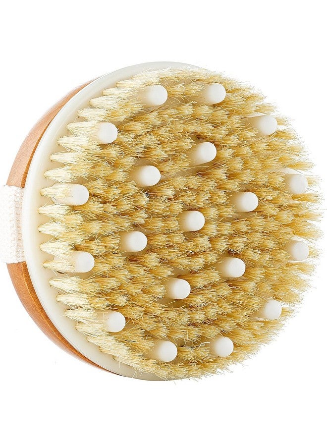 Spellwish Dry Brushing Body Brush Exfoliating Brush Body Scrubber Wooden Shower Brush Body Exfoliator Dry Brush Bath Brush for Cellulite and Lymphatic, Improve Circulation, Stop Ingrown Hairs - Image 1