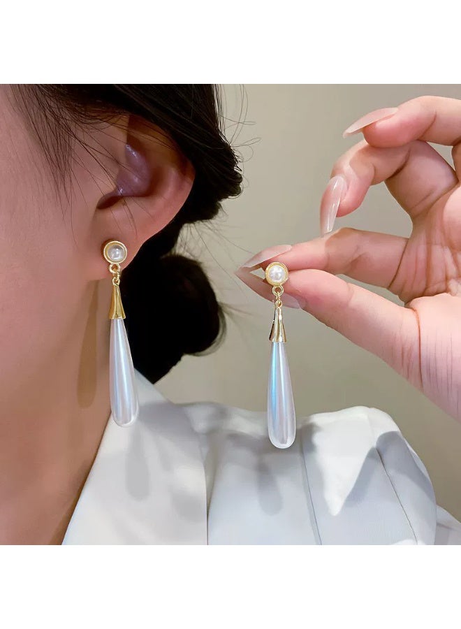 Goolsky S925 Sterling Silver Long Tassel Earrings – Chic Minimalist Statement Jewelry for Women, Sparkling Tassels Anti-Tarnish, Parties/Dinners Daily Wear - Image 2