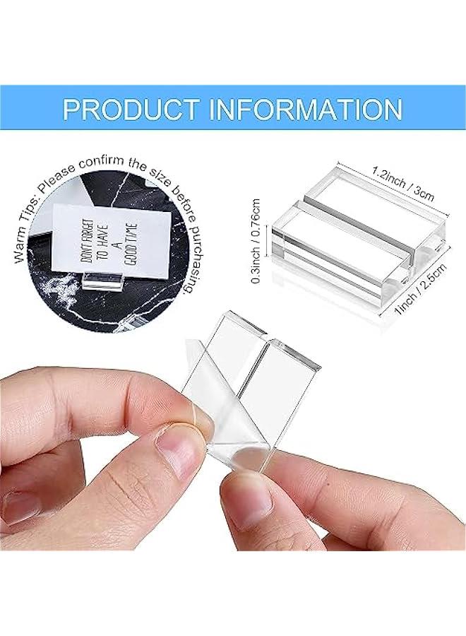 FYLX Acrylic Stands Clear Place Card Holders with Card Slot Table Numbers Display Stands Wedding Sign Holders Acrylic Card Display Stand for Wedding Table Numbers Photos Office Menu Meeting（12 ） - Image 2