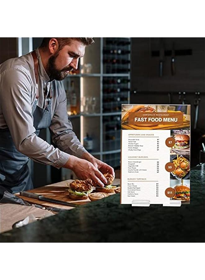 FYLX Acrylic Stands Clear Place Card Holders with Card Slot Table Numbers Display Stands Wedding Sign Holders Acrylic Card Display Stand for Wedding Table Numbers Photos Office Menu Meeting（12 ） - Image 5