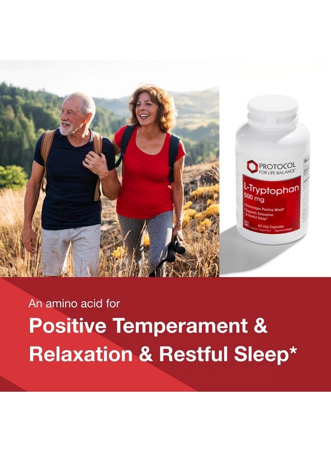 بروتوكول فور لايف بلانس بروتوكول إل-تريبتوفان 500 مجم - تخفيف التوتر والاسترخاء - 60 كبسولة نباتية - Image 3