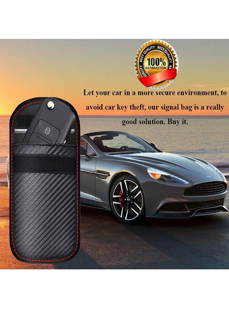 Bukela 2 Pack Car Key Signal Blocker Pouch, Keyless Signal Blocking Faraday Bag, Premium Remote Anti-Theft ntry Smart Fobs Protection for Car Security  - Image 5