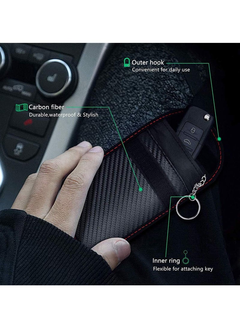 Bukela 2 Pack Car Key Signal Blocker Pouch, Keyless Signal Blocking Faraday Bag, Premium Remote Anti-Theft ntry Smart Fobs Protection for Car Security  - Image 4