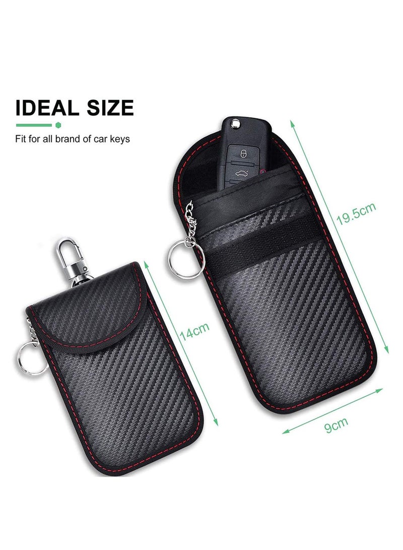 Bukela 2 Pack Car Key Signal Blocker Pouch, Keyless Signal Blocking Faraday Bag, Premium Remote Anti-Theft ntry Smart Fobs Protection for Car Security  - Image 2