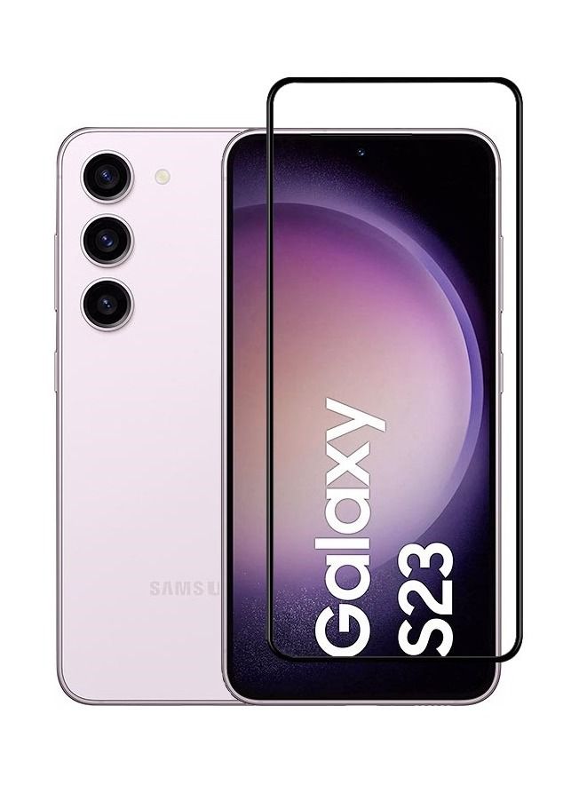 CATANES 2Pack for Samsung Galaxy S23 Screen Protector Tempered Glass 9H Anti-Scratch Shatterproof HD Curved Edge to Edge Full Coverage Film 6.1 inch - Image 2