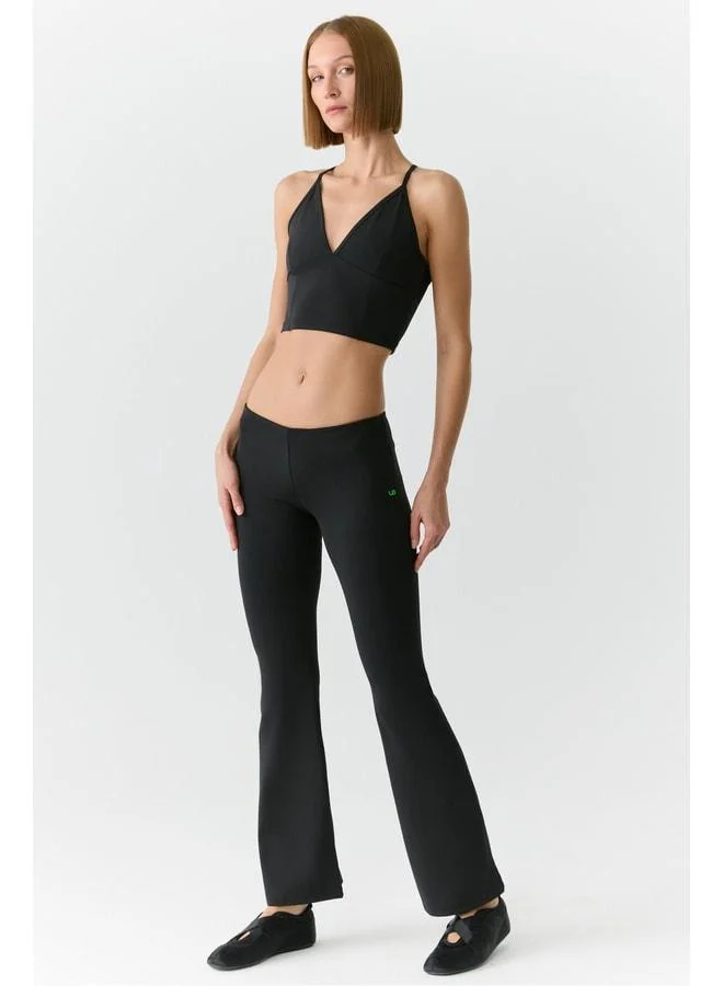 Urban Beat  VIVIANNE Women's flared Soft Black Leggings for Women | Best Price UAE