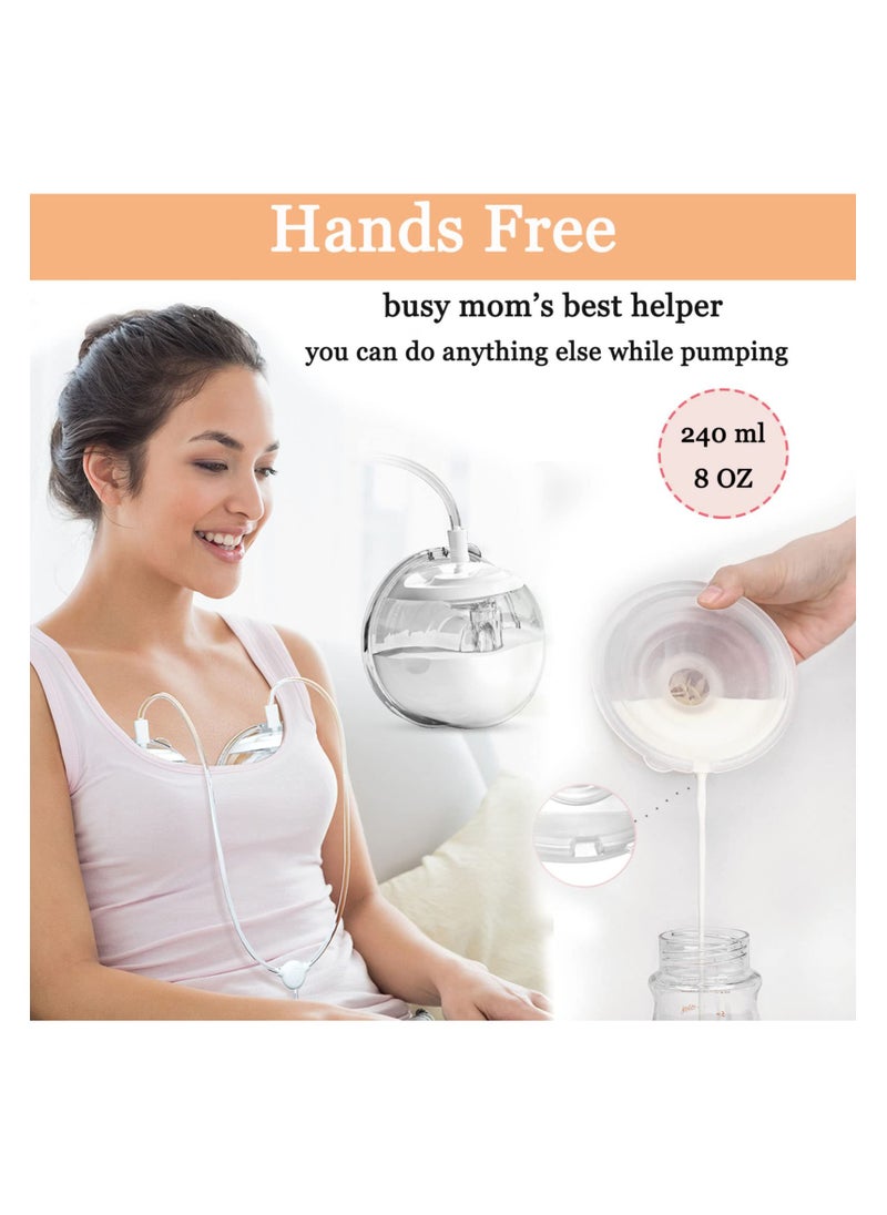 SYOSI - Wearable Milk Collection Cups, Hands-Free Milk Collector Compatible with Most Electric Breast Pumps, BPA-Free, Easy to Clean, Zomee/Spectra/Medela Accessories Replacement (24mm, 2-Pack) - Image 1