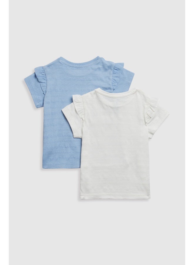 mothercare تي شيرتات Pointelle - عبوة من قطعتين - Image 2