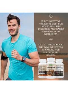 Parker Naturals Parker Naturals Premium Organic Turkey Tail Mushroom Capsules  - Image 3