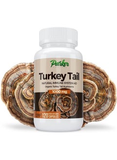 Parker Naturals Parker Naturals Premium Organic Turkey Tail Mushroom Capsules  - Image 1