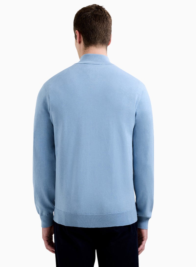 فرنش كونكشن نصف سحاب سترة محبوكة - Image 2