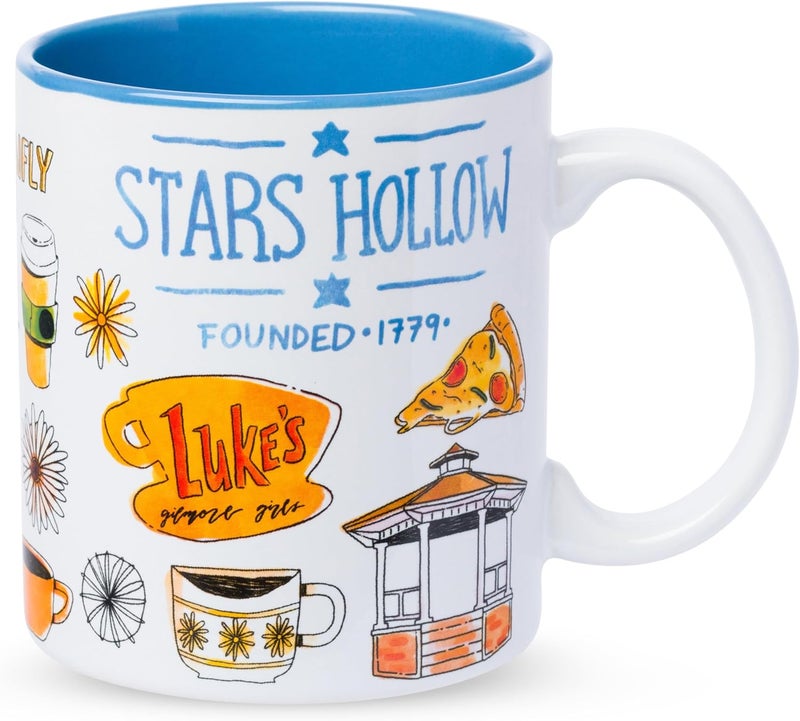 Silver Buffalo Gilmore Girls Destination 20oz Ceramic Mug - Image 1