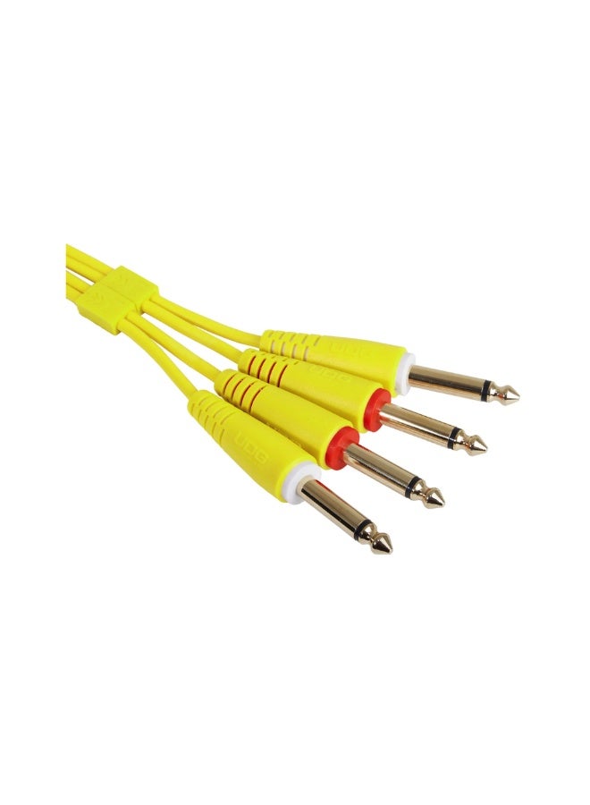 UDG Ultimate Audio Cable Set 1/4" Jack-1/4" Jack, Yellow, Straight,1.5 m - Image 2