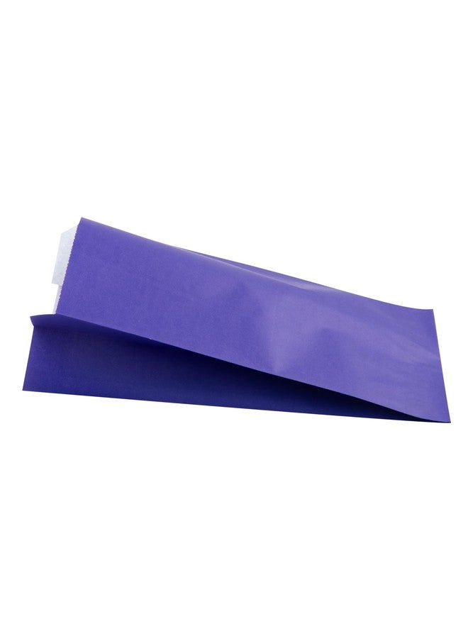 Restaurantware-Bag Tek 4.9 x 3 x 8.7 Inch Paper Bags For Snacks, 100 Durable French Fry Bags - Disposable, Greaseproof, Paper Purple Snack Bags, For Popcorn, Cookies, Or Fries- Restaurantware - Image 4