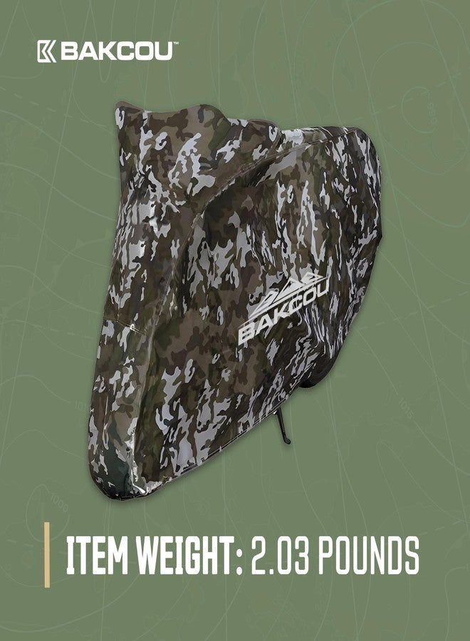 Bakcou - Heavy Duty Waterproof eBike Rain Cover - Protects Against Sun, Dust, Wind, Rain, and Snow - Nylon Cover with Cinch Cords for a Snug Fit - Image 3