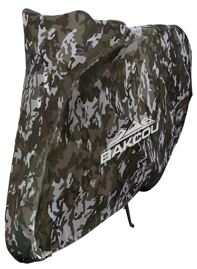 Bakcou - Heavy Duty Waterproof eBike Rain Cover - Protects Against Sun, Dust, Wind, Rain, and Snow - Nylon Cover with Cinch Cords for a Snug Fit - Image 1