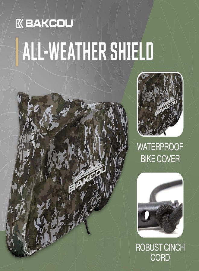 Bakcou - Heavy Duty Waterproof eBike Rain Cover - Protects Against Sun, Dust, Wind, Rain, and Snow - Nylon Cover with Cinch Cords for a Snug Fit - Image 5