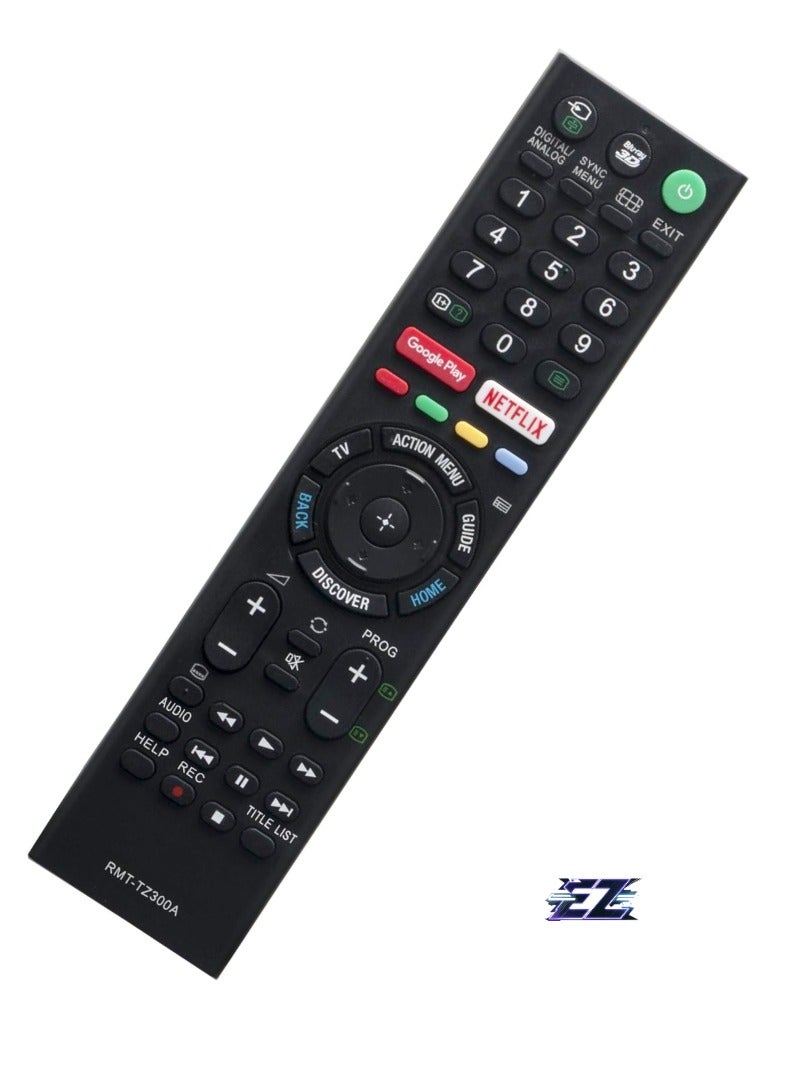 PopZa "New Remote Control RMT-TZ300A for Sony Smart TV with Netflix and Google Play - Includes Battery" - Image 2