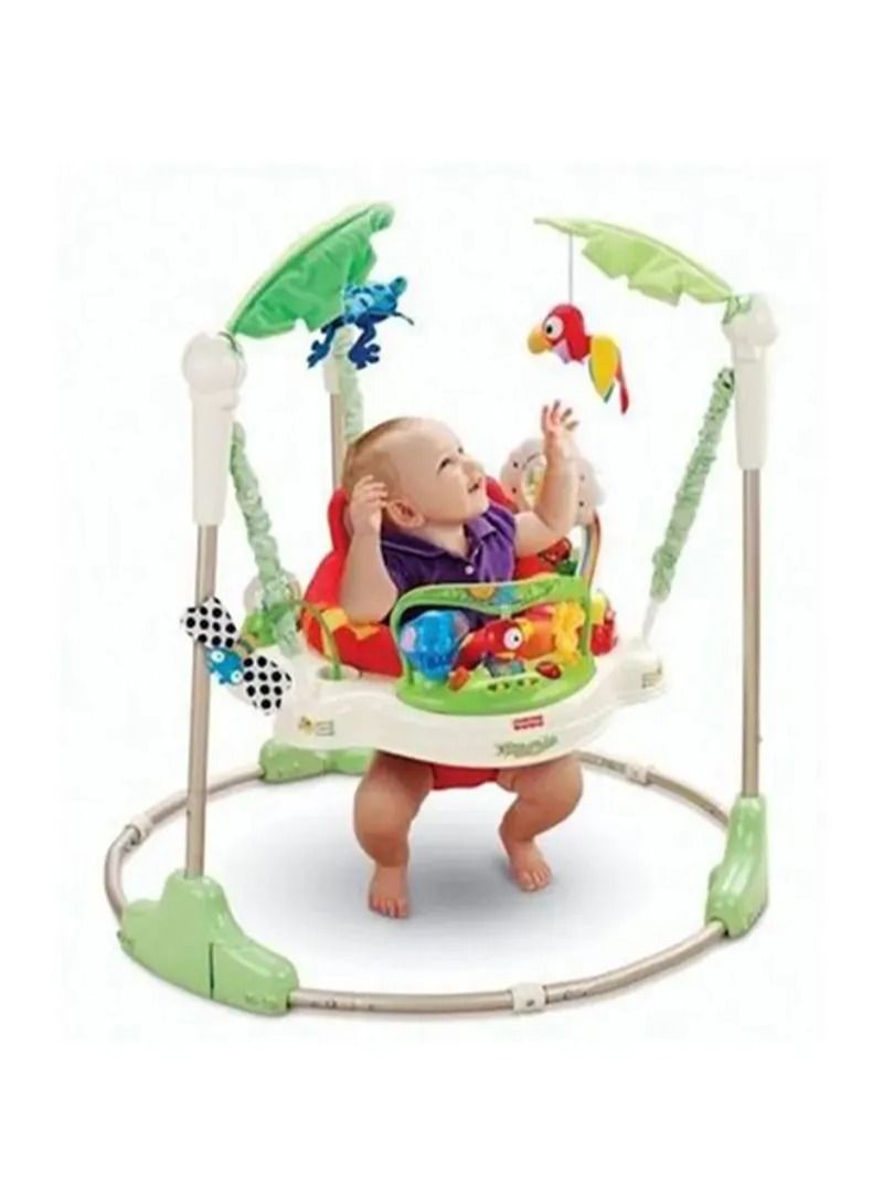 erorex Jumparoo Rainforest Baby Bouncing Jumper Walker With Music And Lights - Image 5