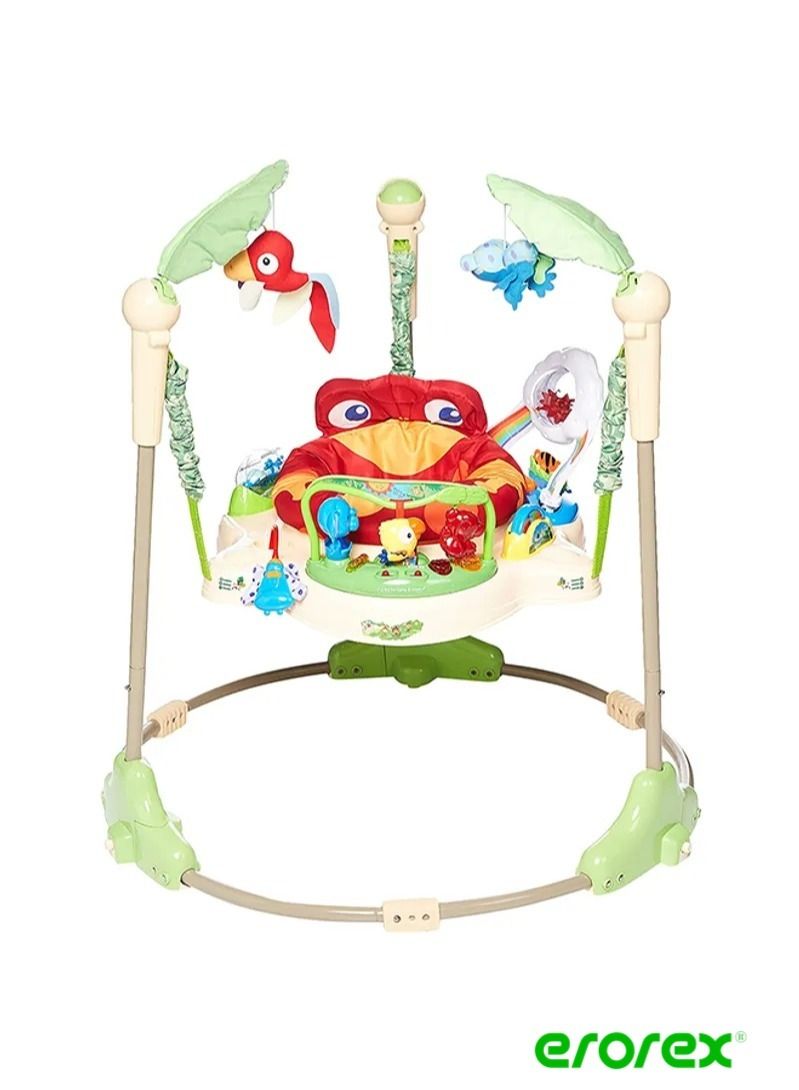 erorex Jumparoo Rainforest Baby Bouncing Jumper Walker With Music And Lights - Image 1