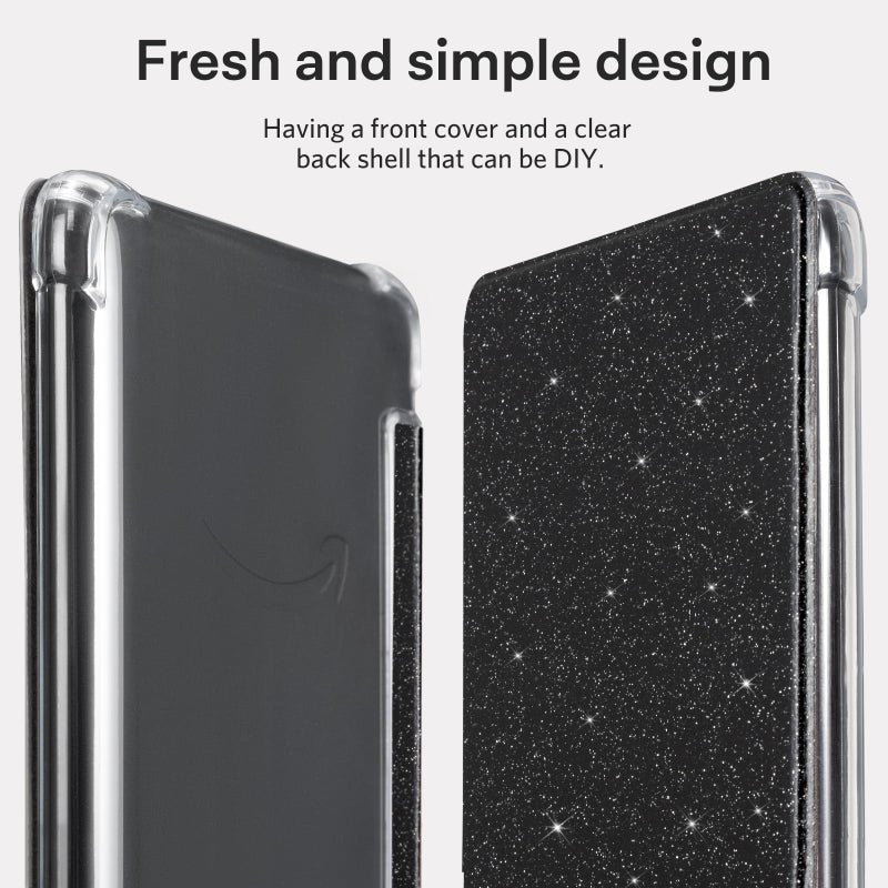 CoBak Case for Kindle Paperwhite 12th Gen 2024 (7") & Kindle Colorsoft Signature Edition (7") - New PU Leather Cover and Clear Soft Silicone Back Cover with Auto Sleep Wake Feature - Image 5