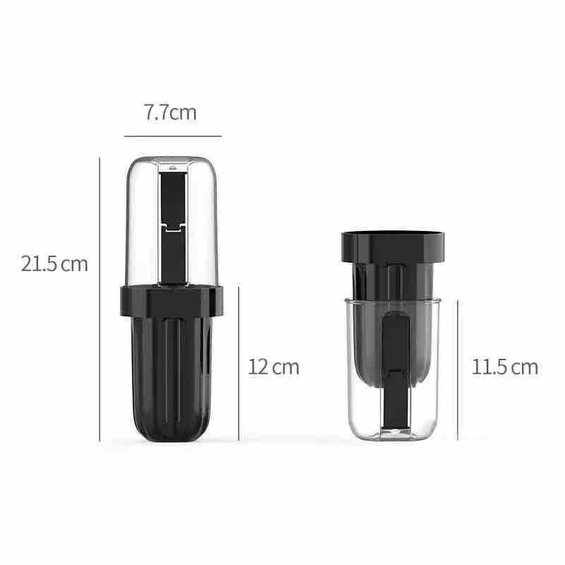 CLICKSWIFT علبة تخزين فرشاة الأسنان ومعجون الأسنان 2 في 1 من كليك سويفت، علبة فرشاة أسنان محمولة، كوب فرشاة أسنان، حاوية قابلة للإزالة للسفر، المنزل 1 قطعة متعددة الألوان - Image 5