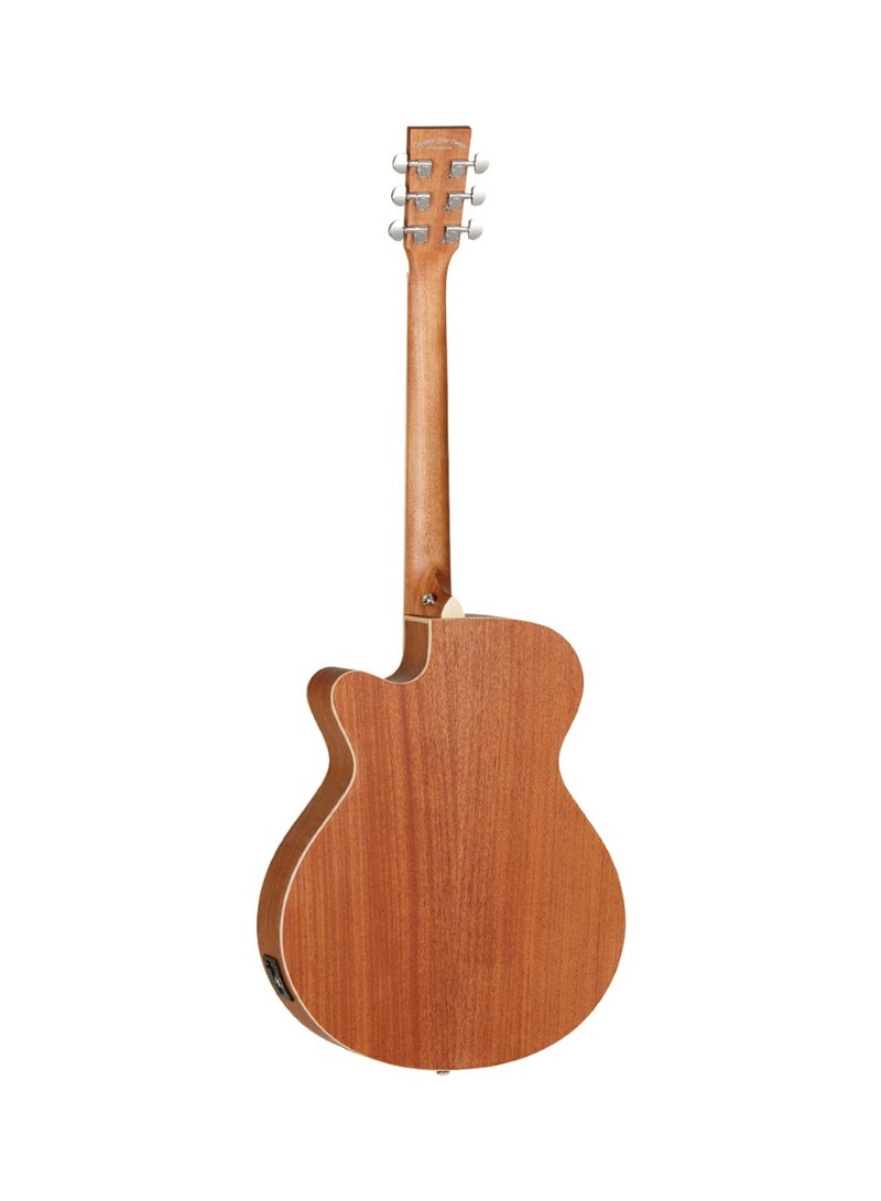 Tanglewood TUN4CE Union Series Electro-Acoustic Guitar Solid Mahogany Top Super Folk Cutaway with Built-in EQ – Natural Satin - Image 2
