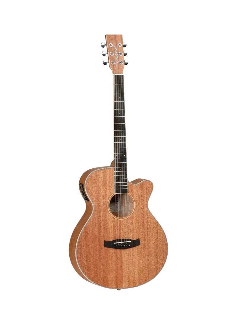 Tanglewood TUN4CE Union Series Electro-Acoustic Guitar Solid Mahogany Top Super Folk Cutaway with Built-in EQ – Natural Satin - Image 1