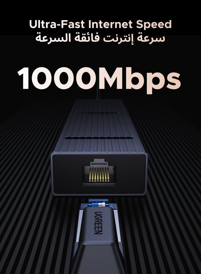 يو جرين موزع USB C ريفودوك، 10 في 1، منفذان 4K@60Hz HDMI، قاعدة توصيل للعرض، شحن سريع 100 وات، موزع شبكة 1000 ميجابت في الثانية، USB A 3.0+USB A 3.2+2USB C 3.2، نقل بيانات 10 جيجابت في الثانية، قارئ بطاقات - Image 5