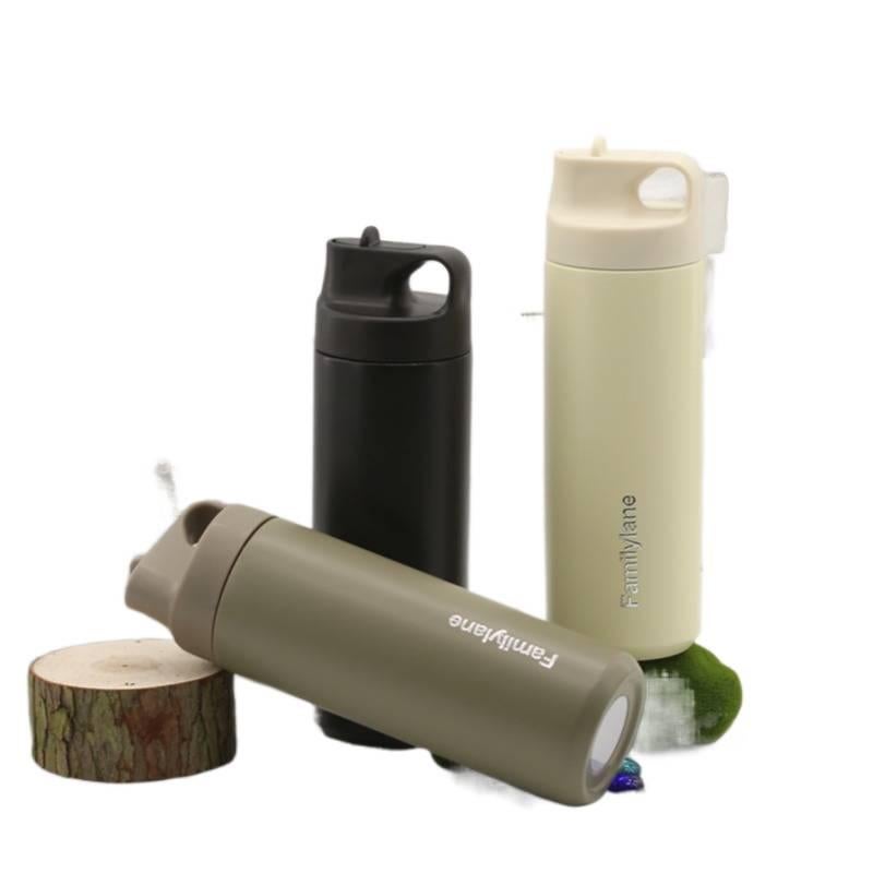 Straw Lid 520 ml Stainless Steel Coffee Mug - Image 3