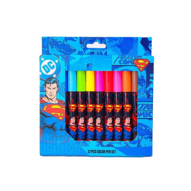 Warner Bros. Superman Superpower Marker Pen 12Pc Set - Image 1