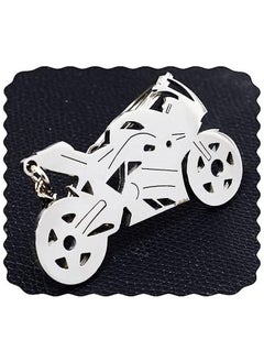 1 piece - Silver - Motocycle