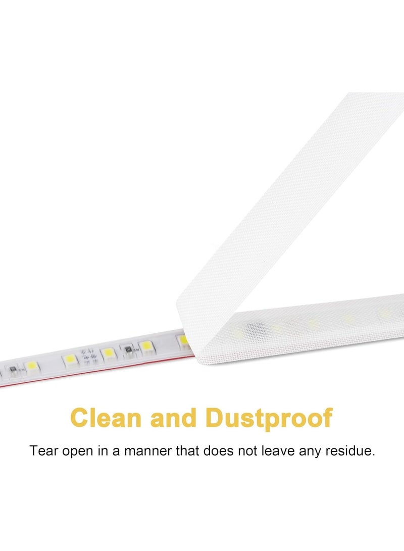 2PCS LED Light Strip Masking Tape 0.59 in x 32.8 ft Light Dimming Tape for Soften Light, White&Brown - Image 2