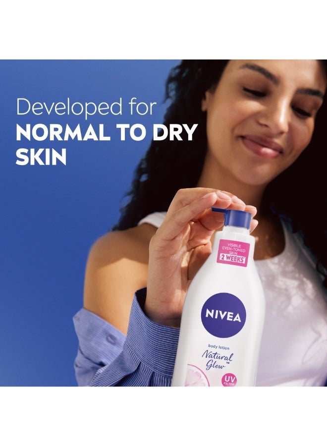 نيفيا لوشن الجسم ناتشورال جلو، عبوة من قطعتين، 400 مل - Image 5