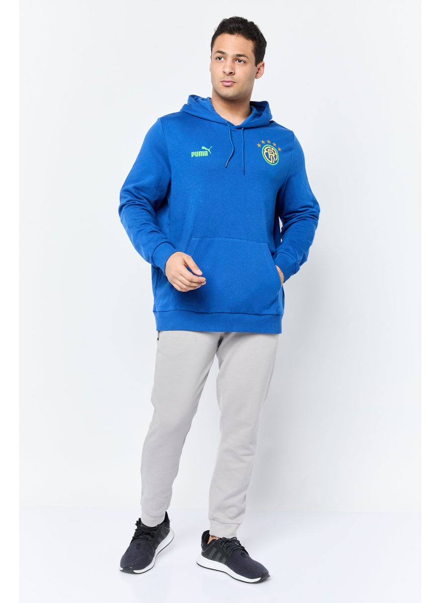 PUMA Men Sportswear Fit Long Sleeve Outdoor Hoodie, Blue  - Image 2