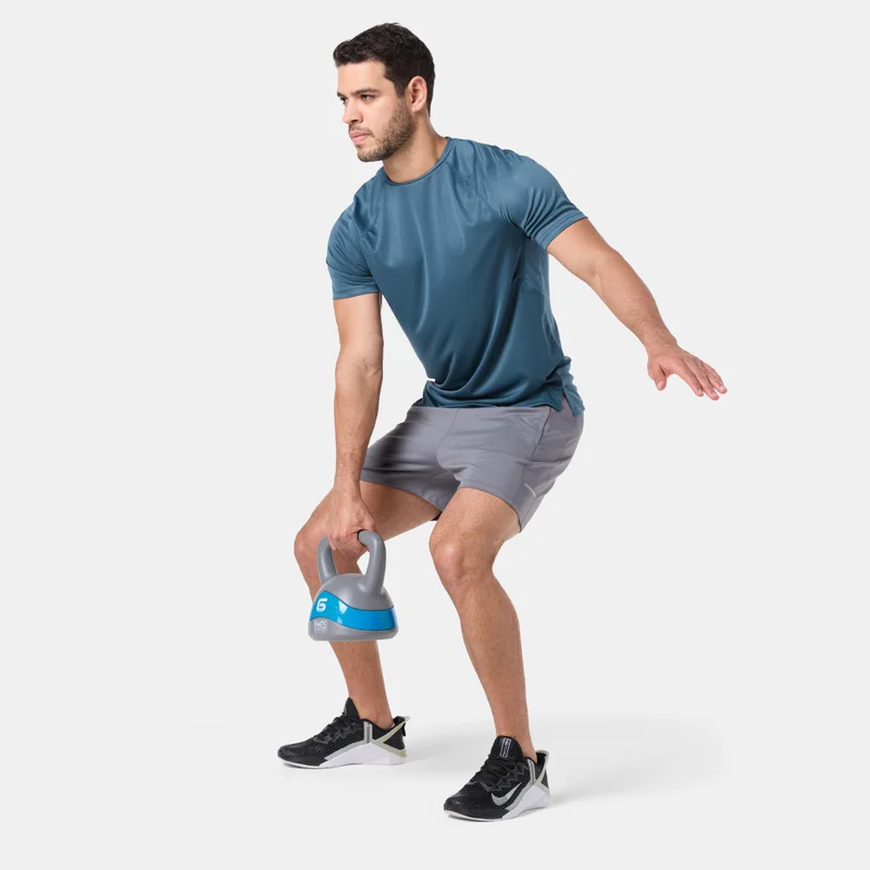Sun And Sand Sports Blue Men's Colourblock Training T-Shirt for Men | Best Price UAE