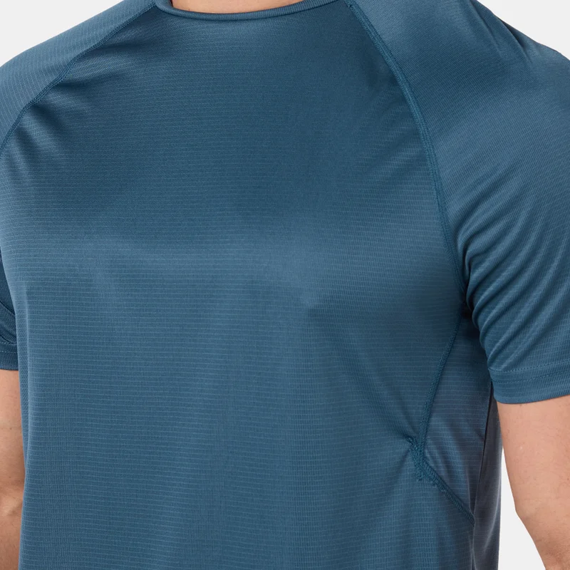 Sun And Sand Sports Blue Men's Colourblock Training T-Shirt for Men | Best Price UAE