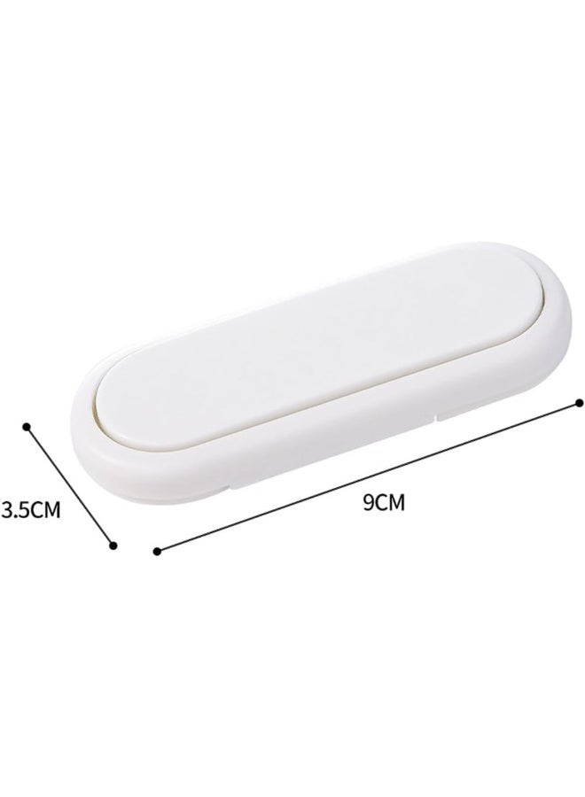 ECVV 6PCS Baby Safety Locks Safety Latches Adjustable Child Proof Cabinet Latches 3M Adhesives Multi-Purpose Baby Locks for Furniture Door Fridge Oven Toilet - White