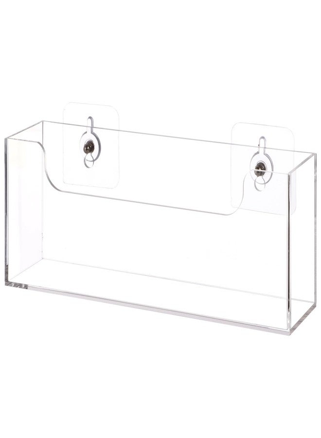 Homaisson Clear Acrylic Mail Holder Box for Desk or Wall Mount, Mail Organizer Countertop, Modern Wall Mounted or Tabletop Mailbox, Letter Storage Organizer Box - Image 2