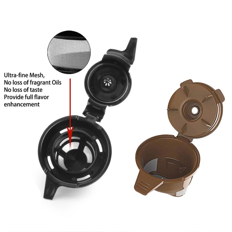 Compatible with Hamilton Beach FlexBrew 49979/ 2 Way Reusable Refillable Coffee Filter Basket Capsules Cup 2pcs - Image 5