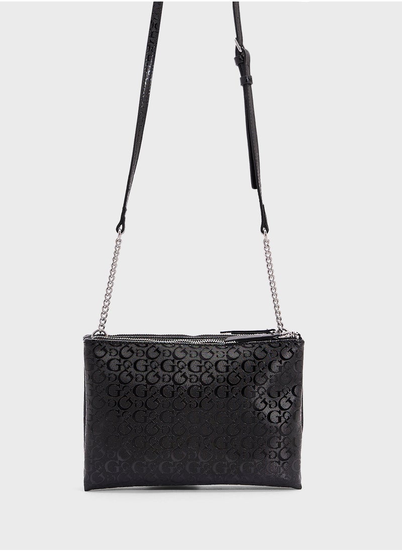 GUESS - Tidewood Mini Double Zip Crossbdy - Image 1