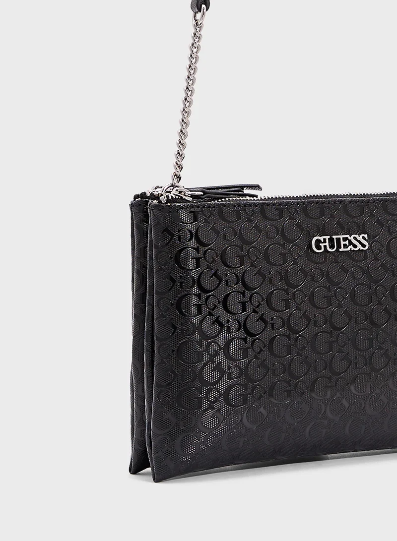 GUESS Tidewood Mini Double Zip Crossbdy
