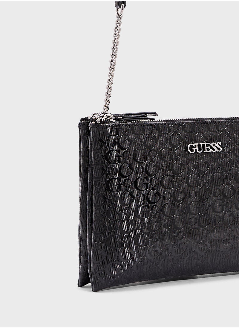 GUESS - Tidewood Mini Double Zip Crossbdy - Image 1