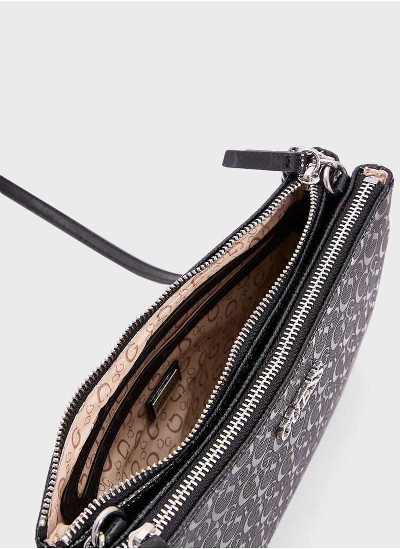 GUESS - Tidewood Mini Double Zip Crossbdy - Image 1
