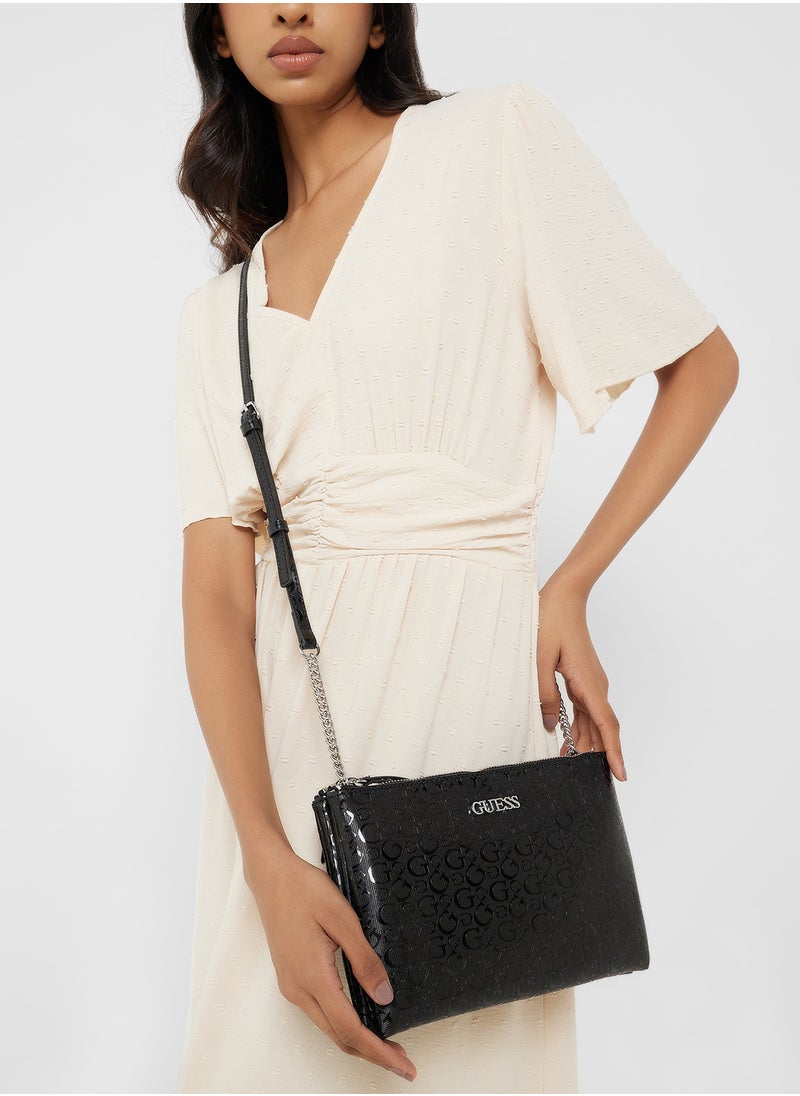 GUESS - Tidewood Mini Double Zip Crossbdy - Image 1