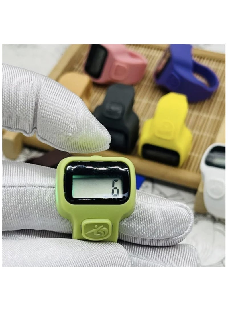 Mini Hand Unisex Tally Counter, Finger Ring, Digital Counting Machine, 6 Pieces, Multicolor - Image 2