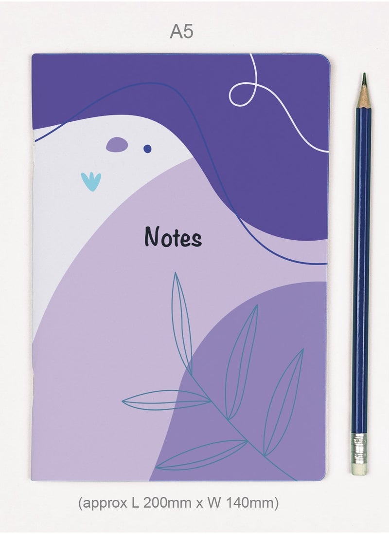 Dxign Co - Dxign Co - Personalised A5 Notebook, May Night Salvia, 72 Pages - Image 1