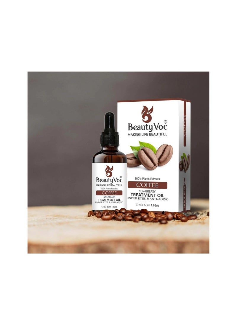 BEAUTY VOC Coffee Treatment Oil Enriched with Nourishing Coffee Extracts and Essential Oils Deeply Hydrates and Effortlessly Fades Fine Lines for a Timeless Beauty Transformation., 50ml  - Image 4