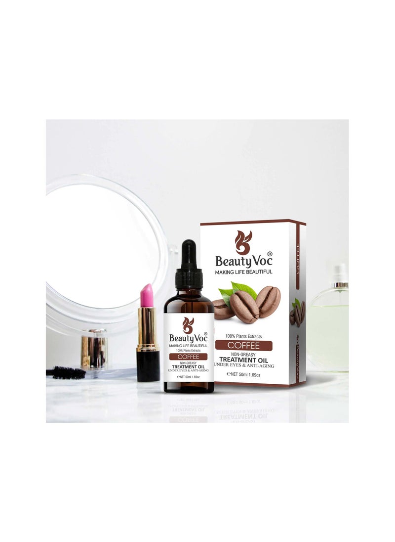 BEAUTY VOC Coffee Treatment Oil Enriched with Nourishing Coffee Extracts and Essential Oils Deeply Hydrates and Effortlessly Fades Fine Lines for a Timeless Beauty Transformation., 50ml  - Image 3